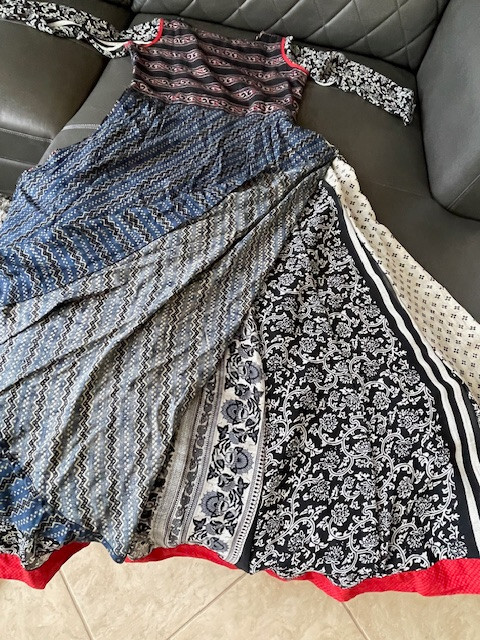 Women dress Long Kurti Gown salwar kameez 1 pc sz M