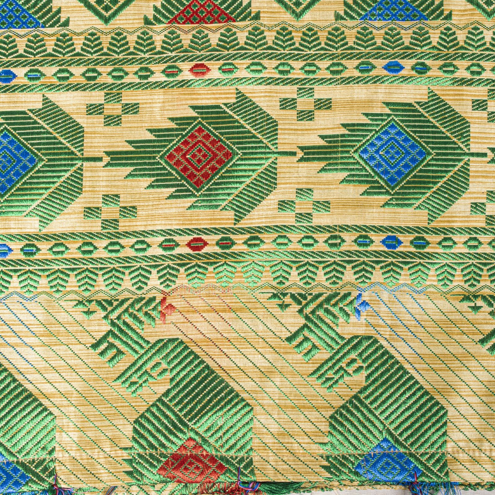 Sanskriti Vintage Cream Art Silk Saree Jamdani Handwoven Bengali Sari 5+Ydfabric