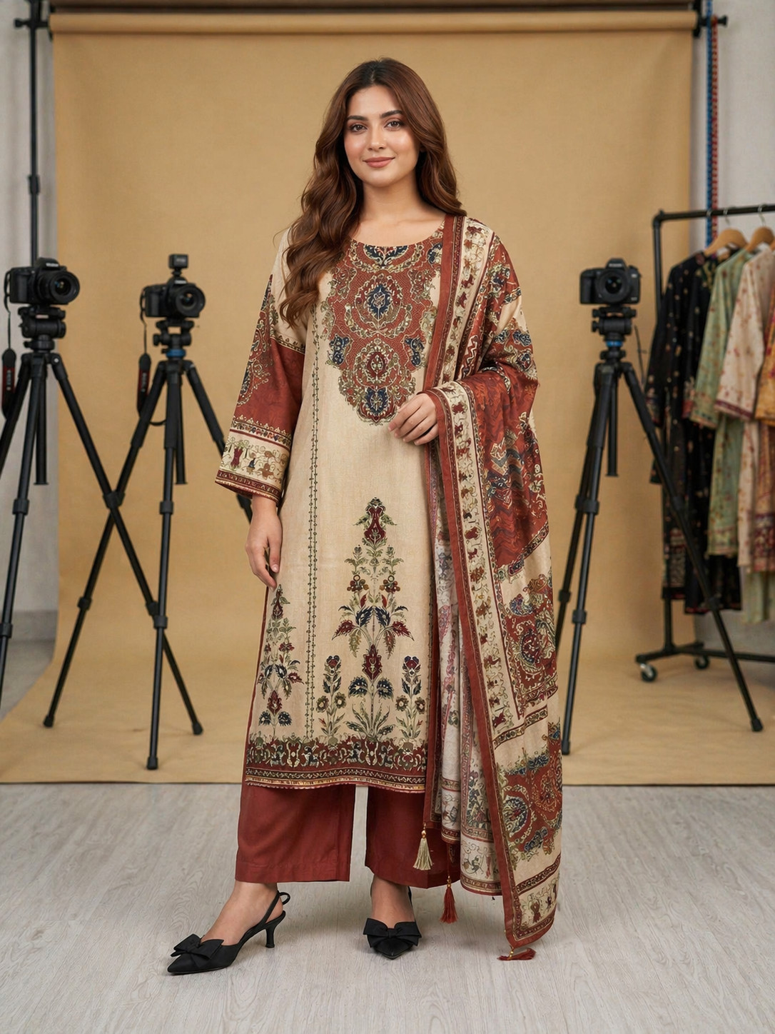 Pakistani Eid Dress Salwar Kameez Ready made Suits Indian Wedding Party 3 Piece