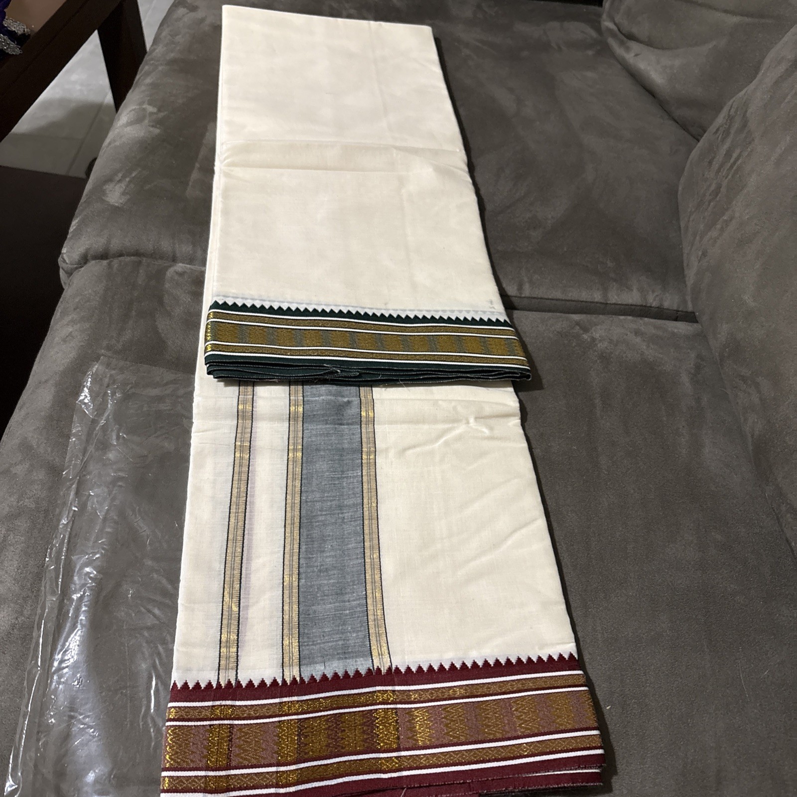 Cotton Cool Men’s Rich Cotton Off White Single Dhoti