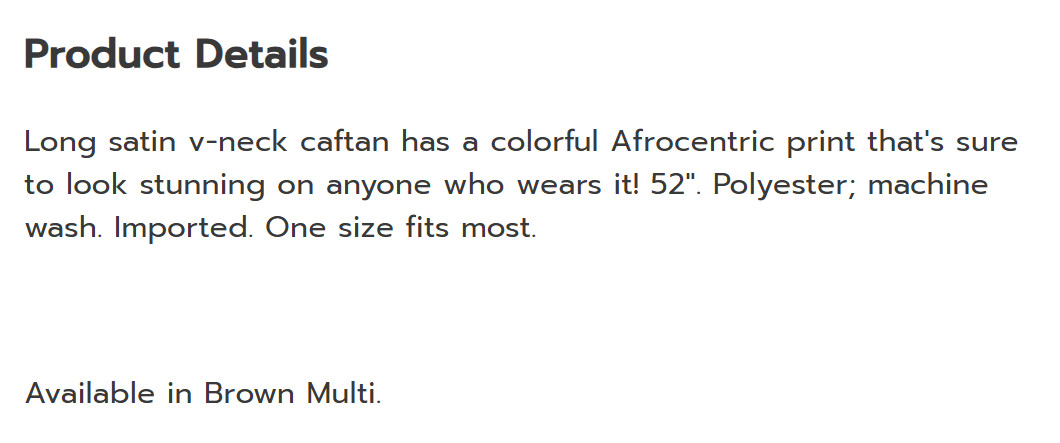 OSFM Ashro Black Zulu Long Satin Afrocentric Multi Unisex Caftan