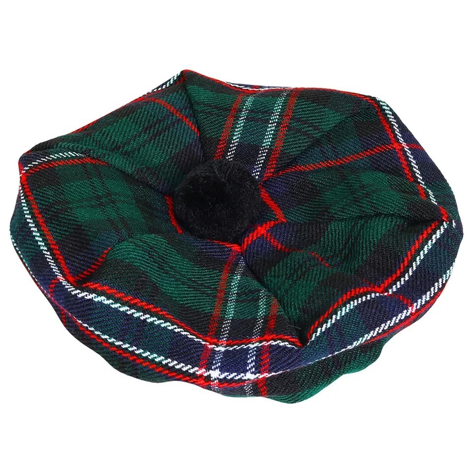 Men’s National Scottish TAM o’ SHANTER Bonnet Beret Balmorals Tartan Tammy Hat