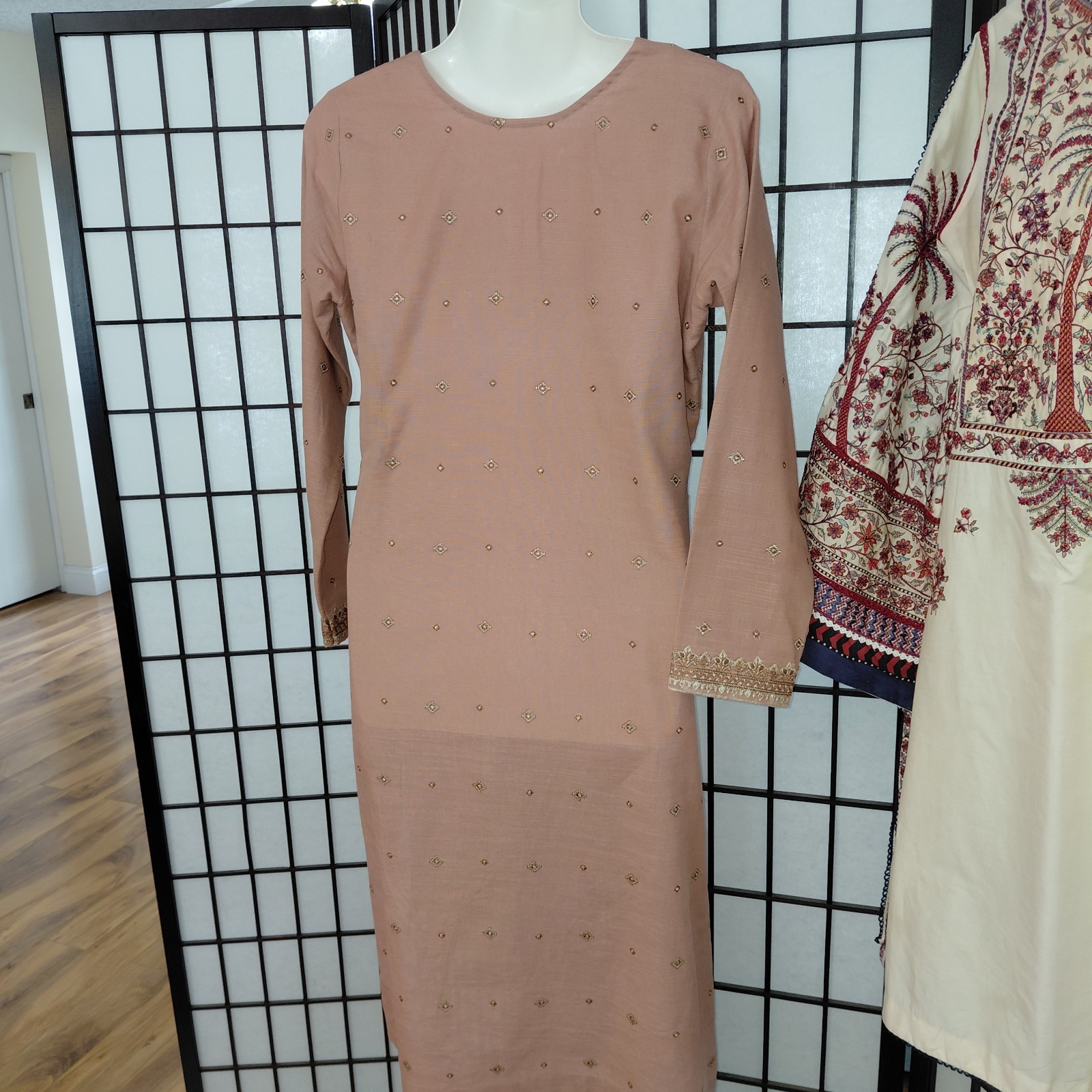 Lot Of 2 Indian Women Linen & Cotton Kurta Kurti Top Tunic Size X Small