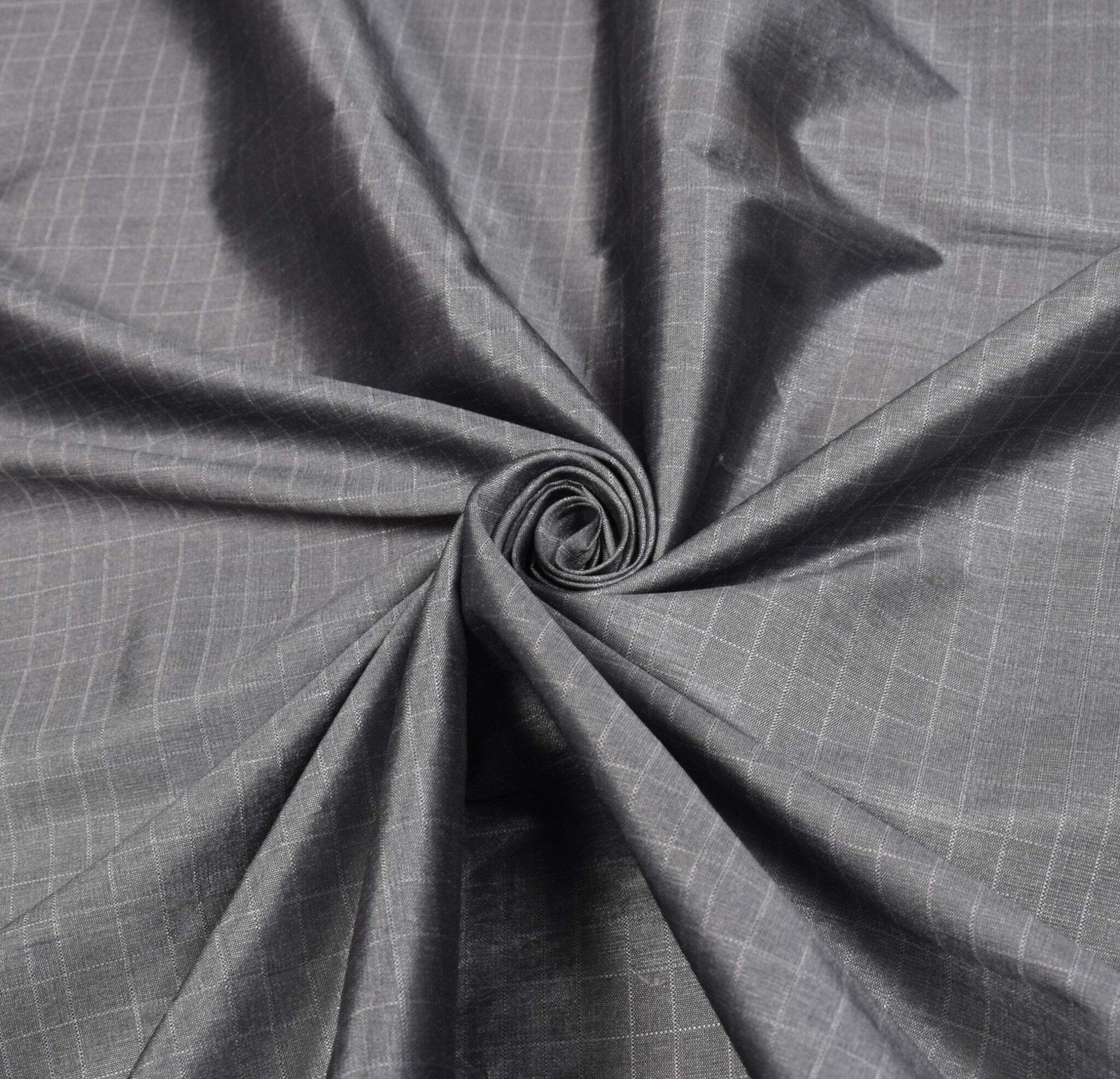Sushila Vintage Grey Kanchipuram Saree contrasting Red Zari Border Art Silk Sari