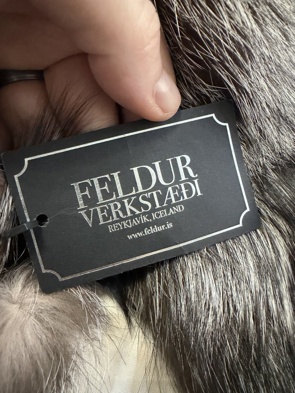Feldur Verkstaedi Iceland Silver Fox W/ Lamb – Never Used W/ tag