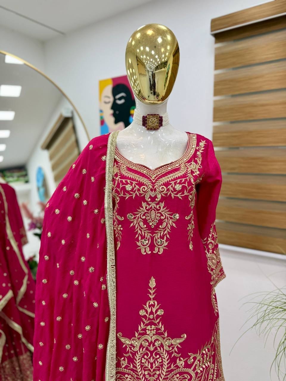 SALWAR KAMEEZ PAKISTANI INDIAN WEDDING PARTY WEAR DRESS BOLLYWOOD SUIT SHARARA