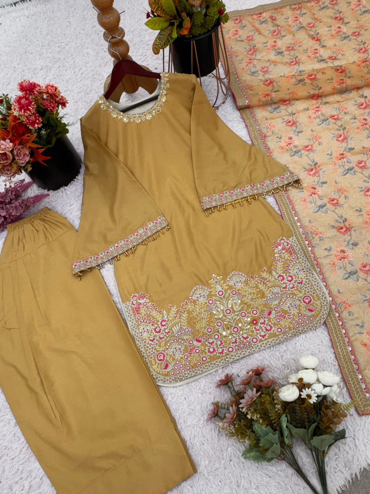 Pakistani Style Farshi Salwar Kameez Indian Bollywood Ethnic Salwar Suit Dress