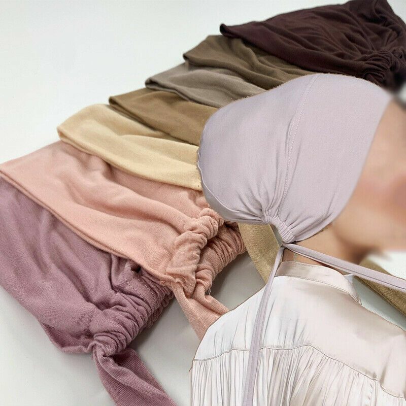 Adjustable Muslim Head Scarf Inner Hijab Caps Islamic Underscarf Ninja Scarf Hat