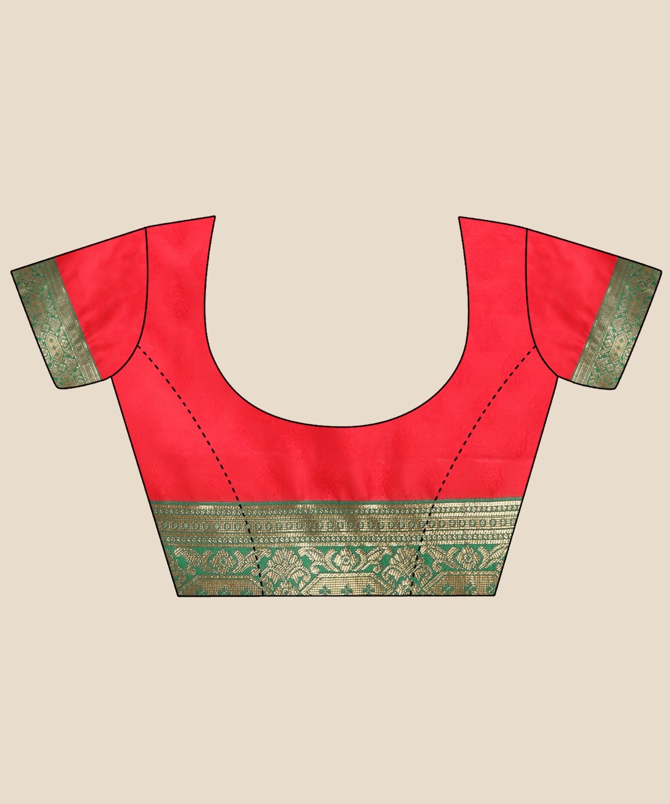 Areca Designer Rajwadi Kanjivaram Silk saree blouses women Saree Cut- 5.5 Meter