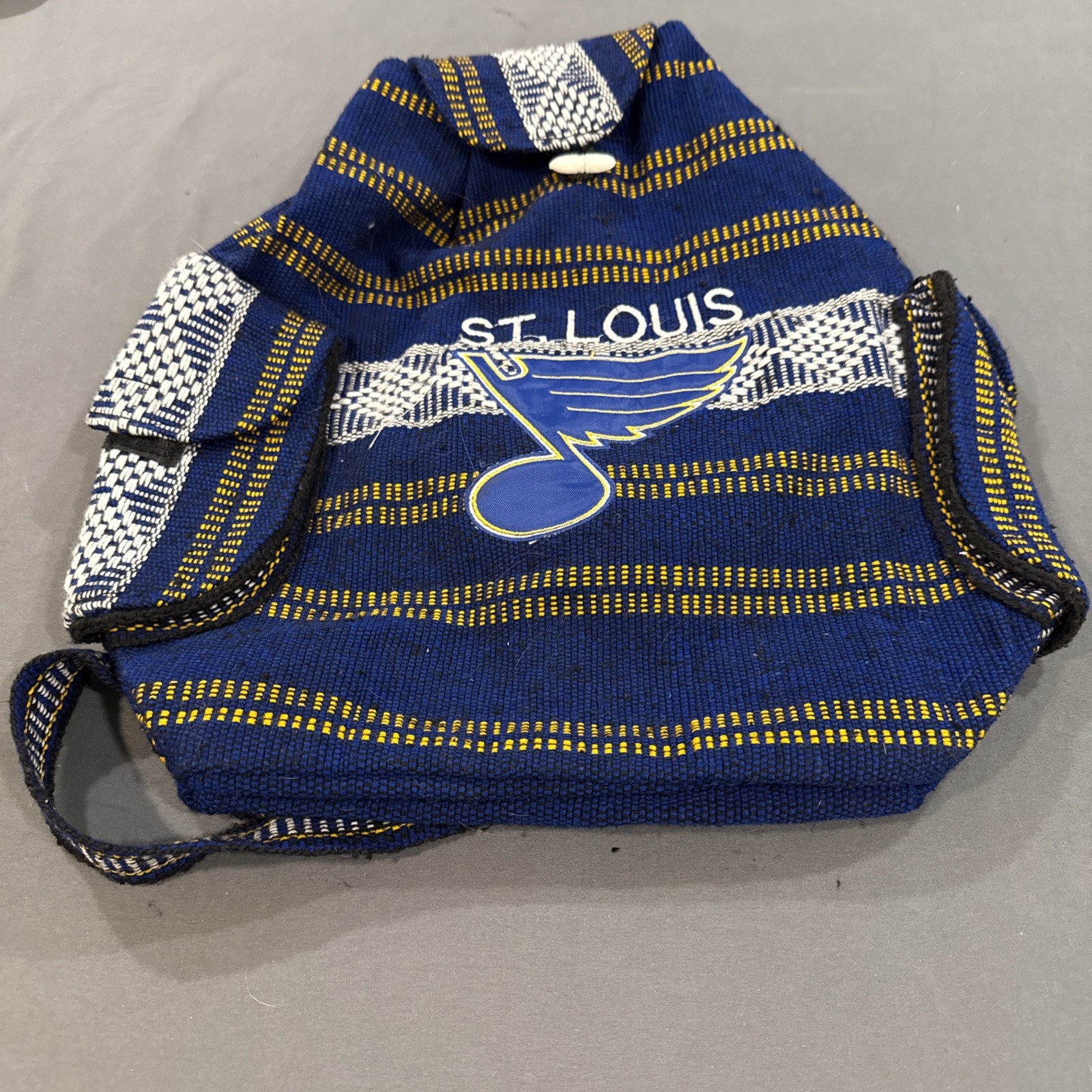 St Louis Blues Hockey NHL Mexican Woven Style Synch Top Back Pack