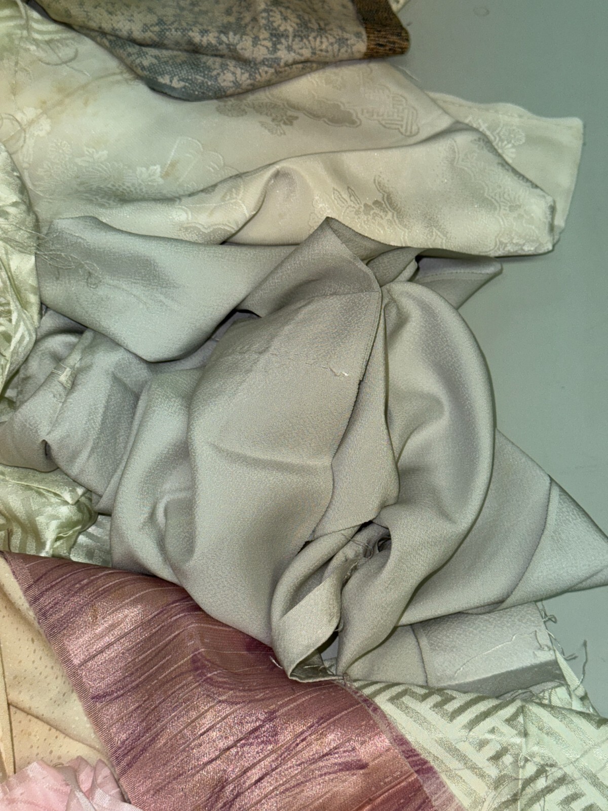 Japanese Vintage Kimono Fabric cloth Boro various Dirt Total of over 800g no1