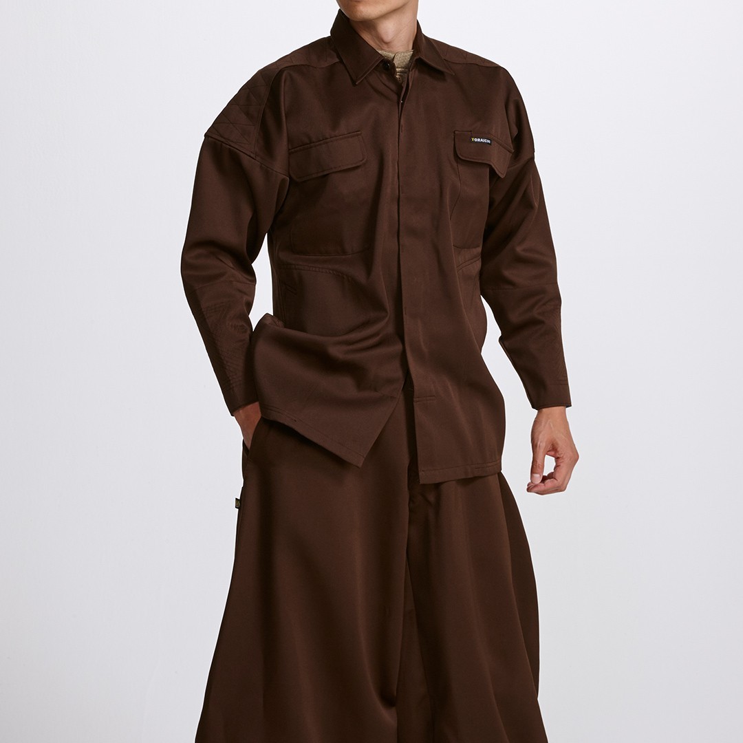TORAICHI TOBI Work Shirt 2530-301 Long Sleeve Japan Style Top Limited Edition