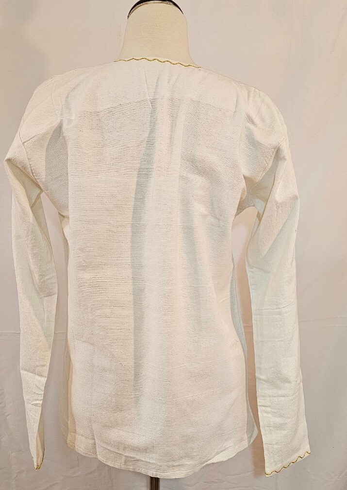 Ethiopian Traditional Embroidered Men Shirt Sz M