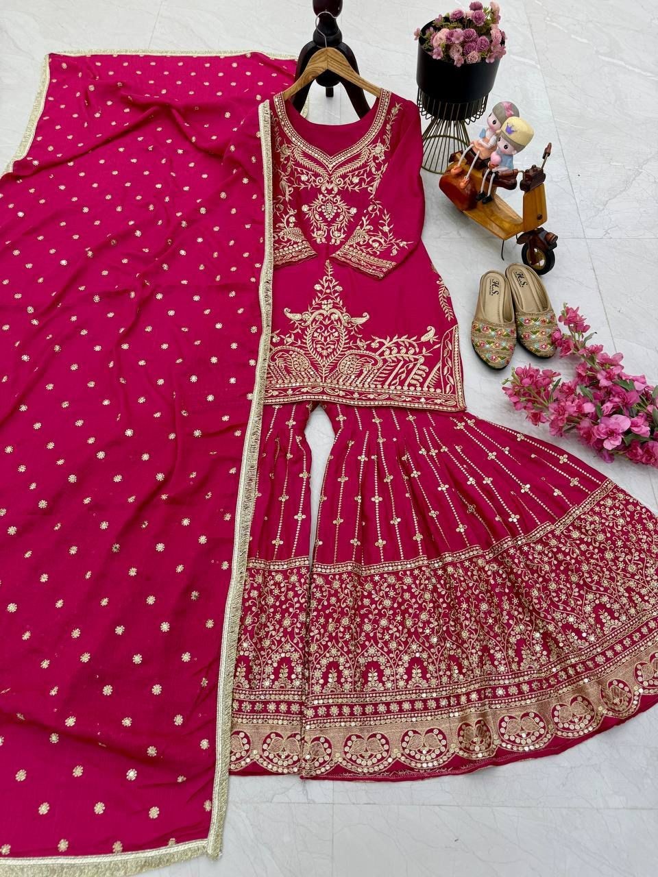 SALWAR KAMEEZ PAKISTANI INDIAN WEDDING PARTY WEAR DRESS BOLLYWOOD SUIT SHARARA