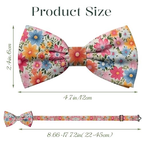 Bow Ties Pre Tied Adjustable Bowties for Wedding Party Leisure Men Af15-flowers