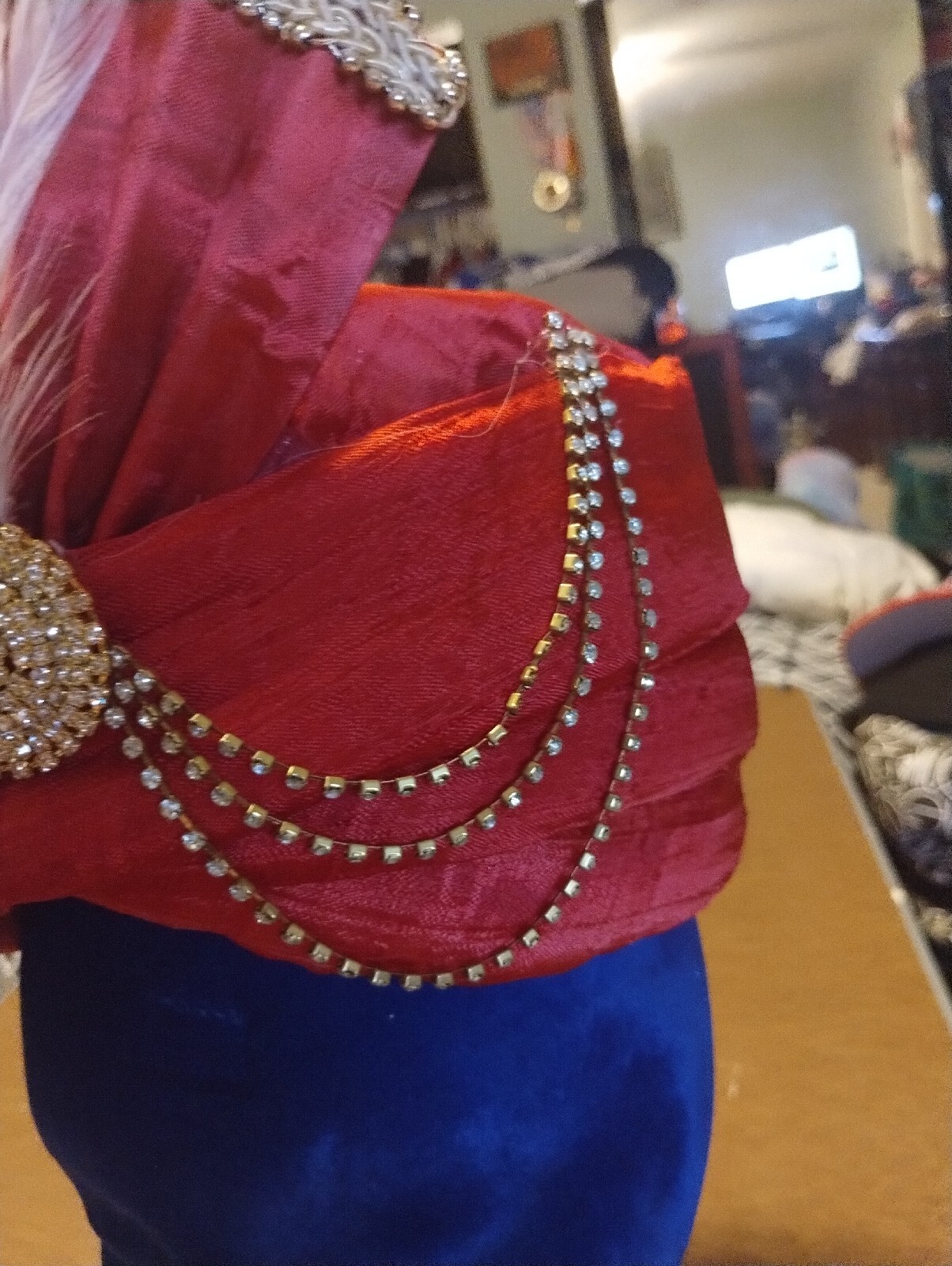 Indian Turban for Wedding Royal Maharaja Bhendhej Pagadi Dark Red vintage