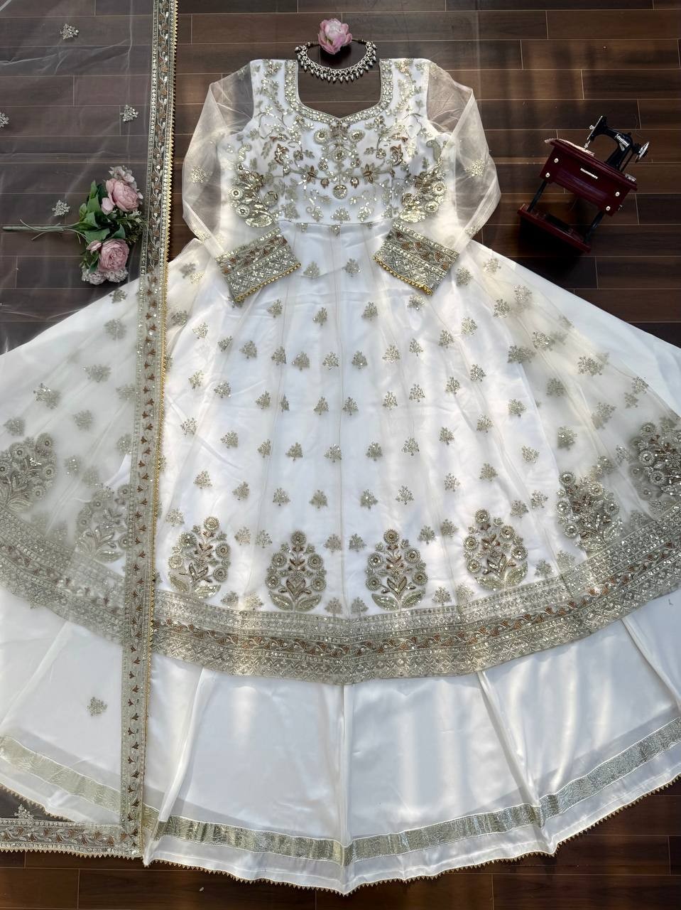 Premium Designer Soft Net Top Lehenga With Dupatta For Reception Wear