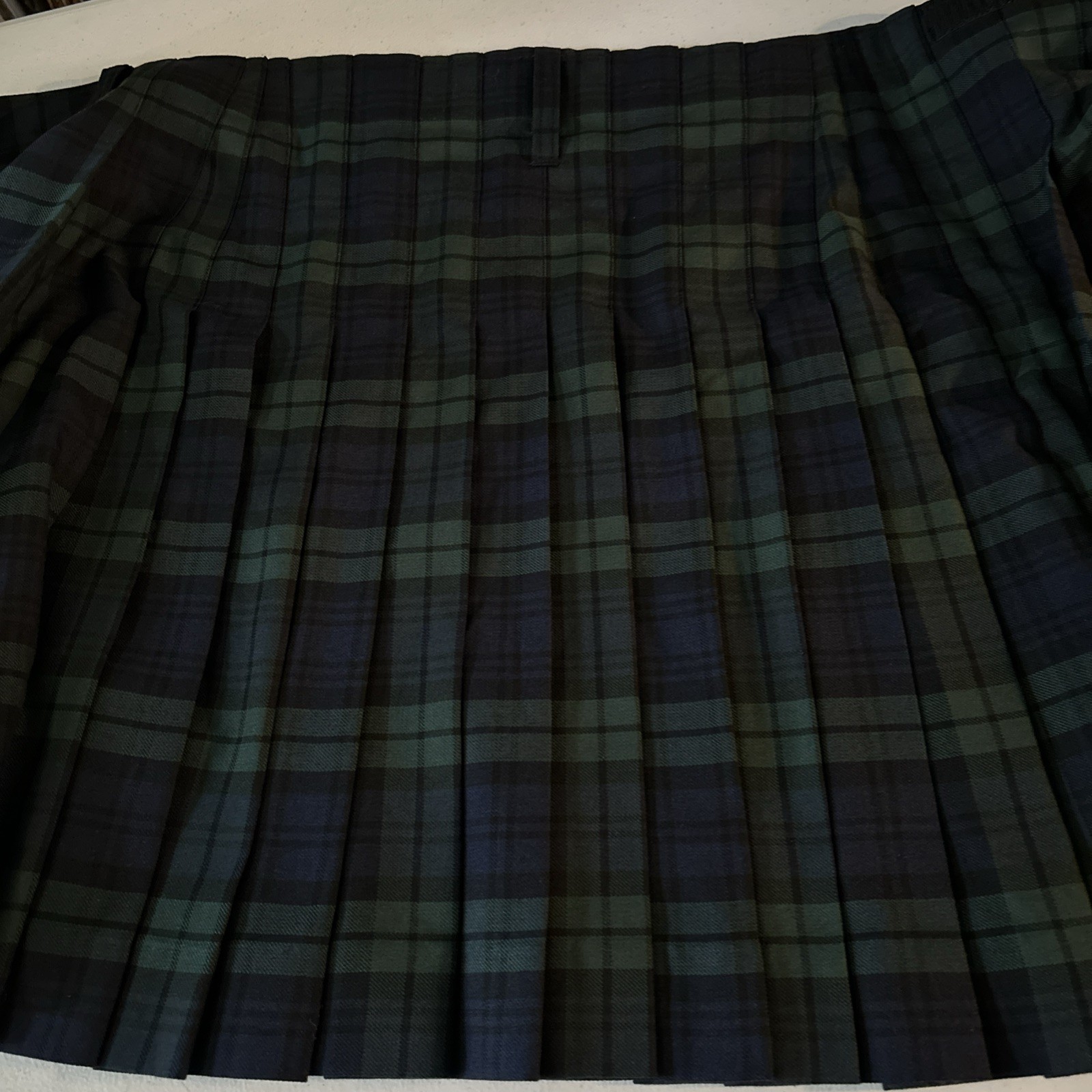 USA Kilts Tartan Kilt Black Leather Celtic Embossed Belt Pewter Stag Pin