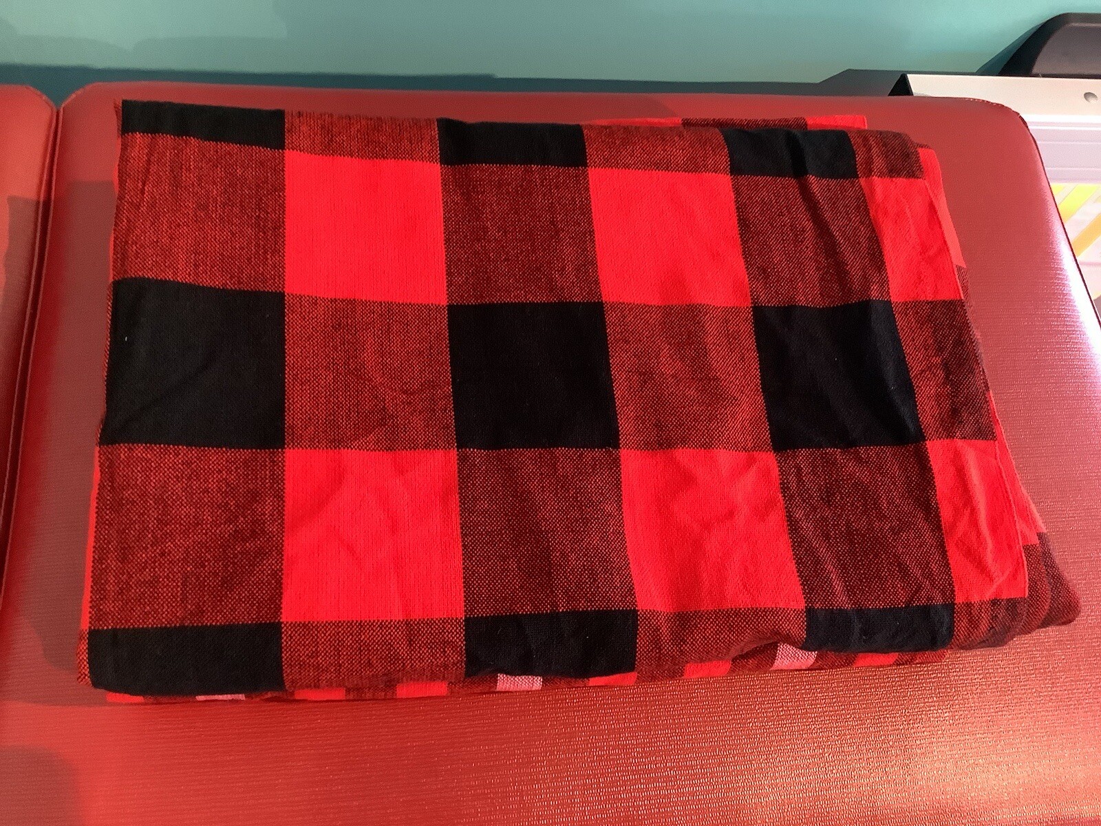 Africa Maasai Tribal Shuka Throw Blanket Wrap Bedspread Red. Black Green Kenya