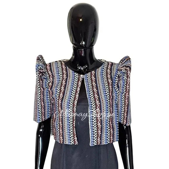 Handmade Filipino Ethnic Woven Bolero Jacket – Traditional Philippines Design