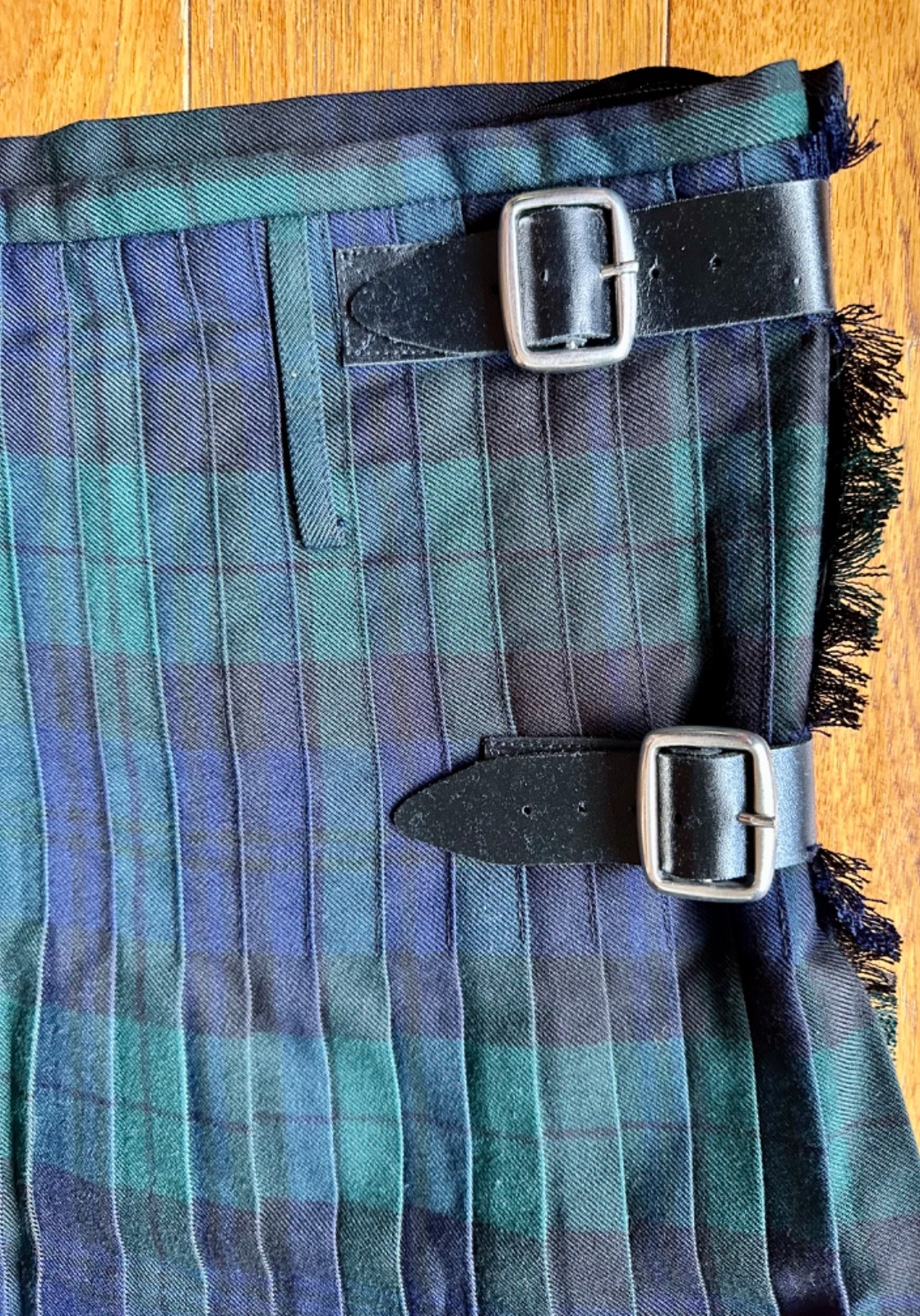 Hector Russel Kiltmaker Tartan Kilt Men’s 34 Traditional Black Watch EUC