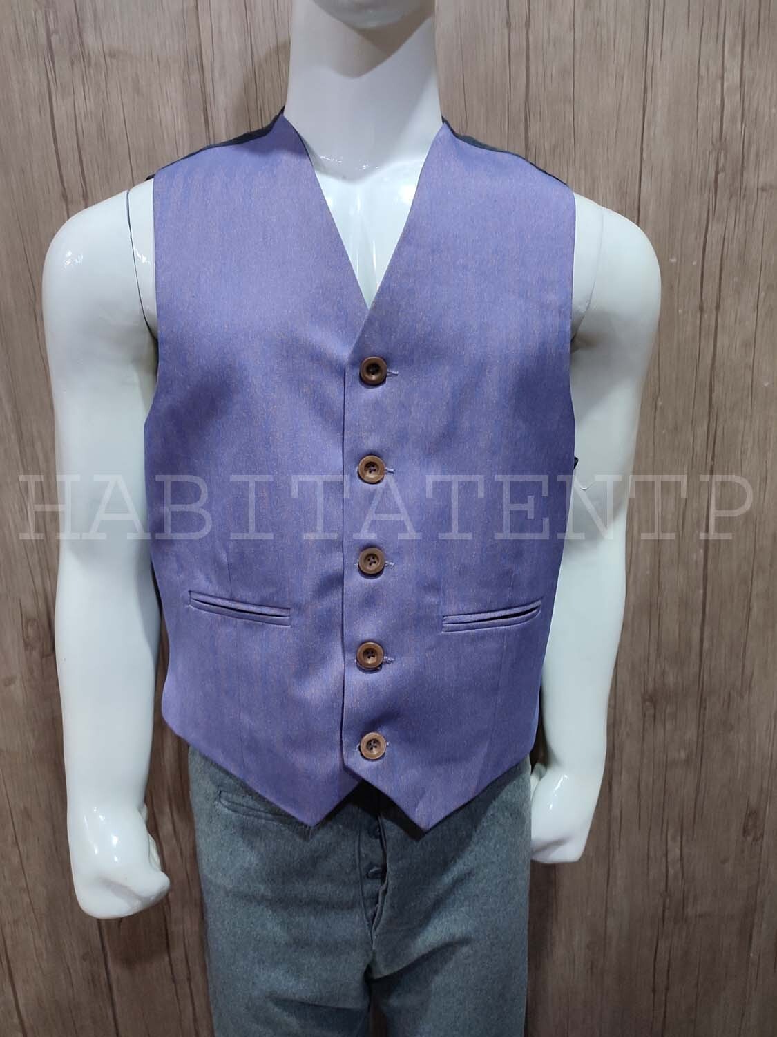 Purple Herringbone Tweed Crail Argyle Scottish Kilt Jacket & Vest