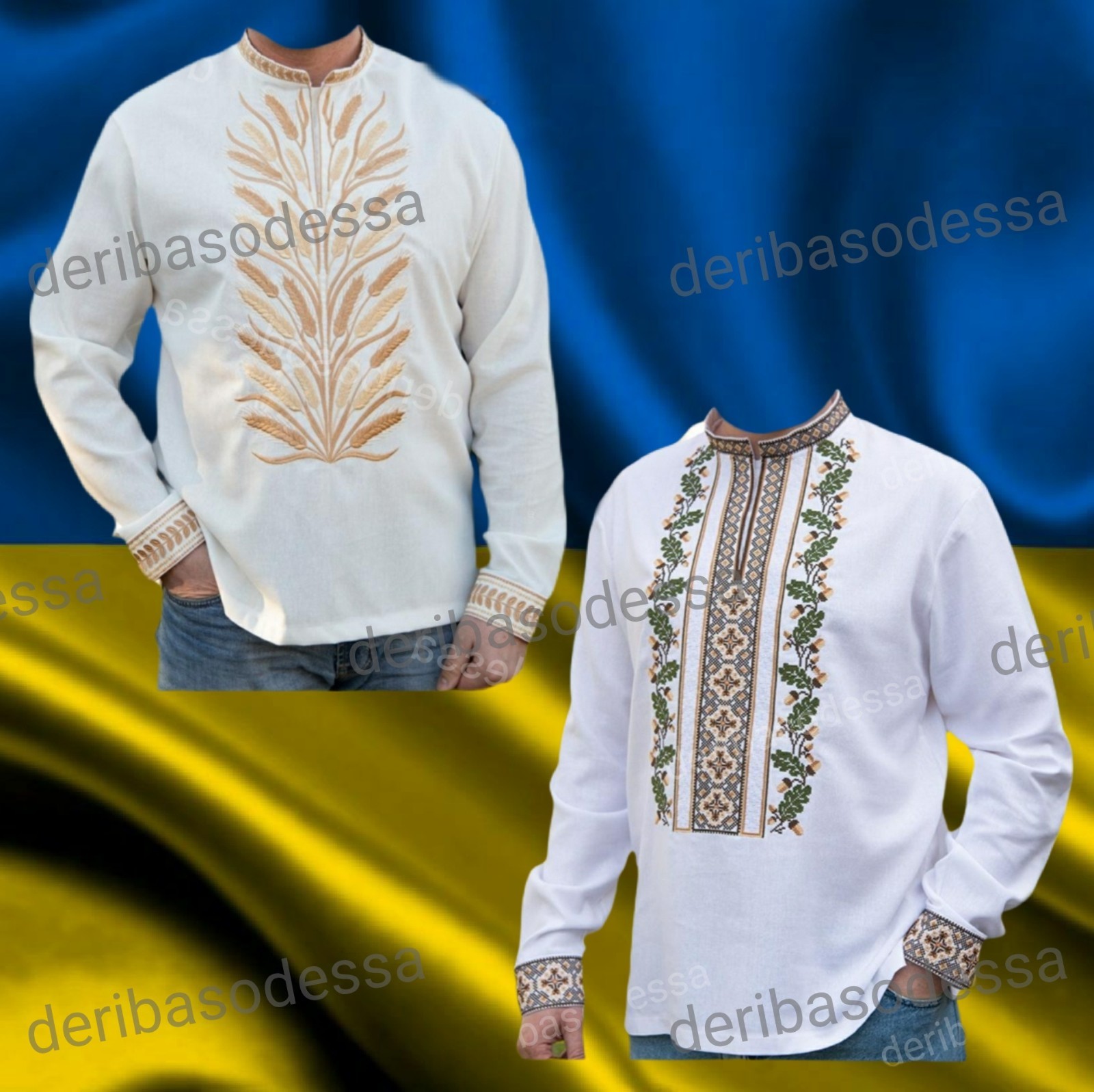 Ukrainian Embroidered Tradition shirt for men’s Sorochka Vyshyvanka . Size XXL