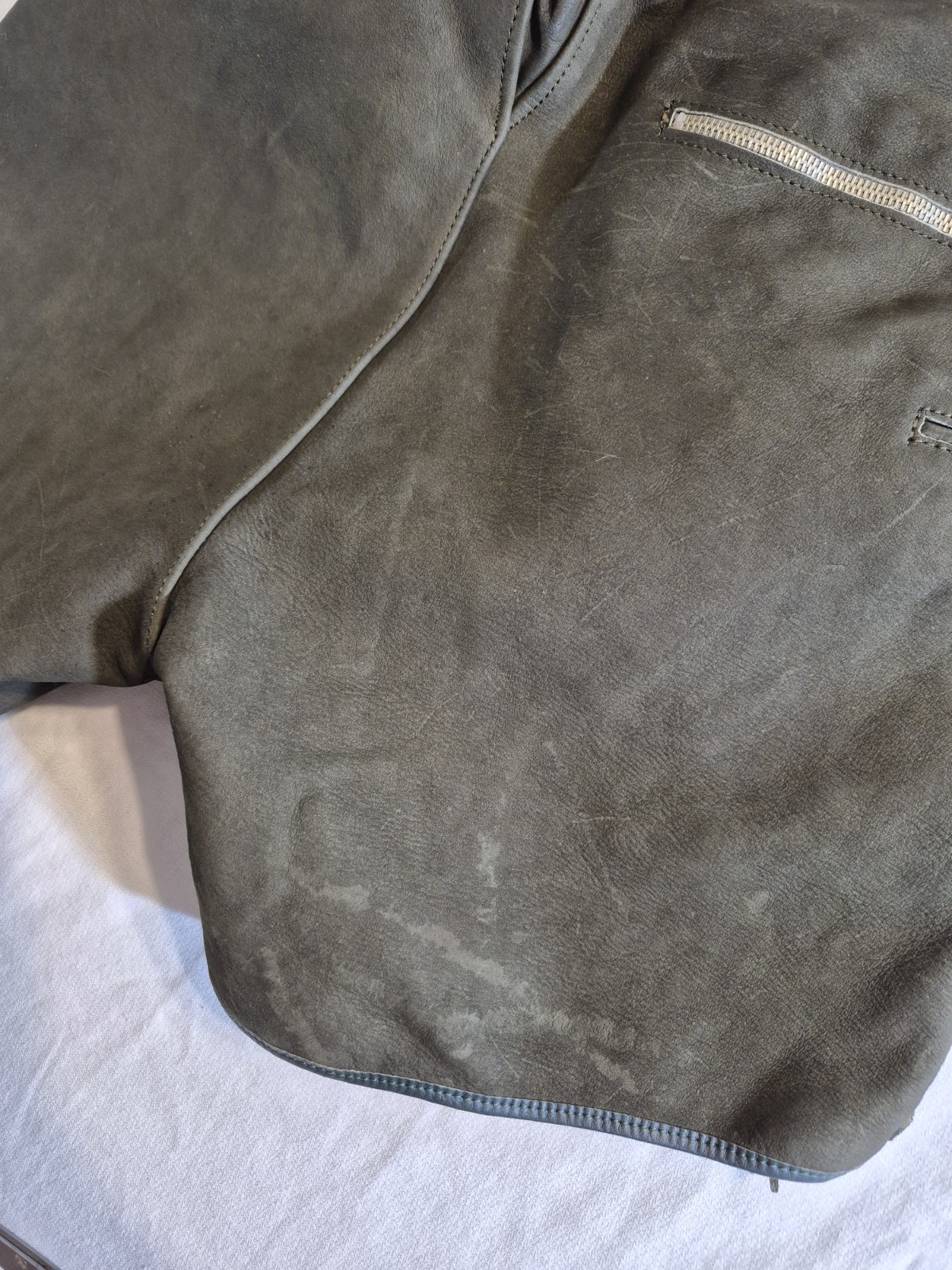 Vintage German Leather Lederhosen Breeches Green Black Octoberfest