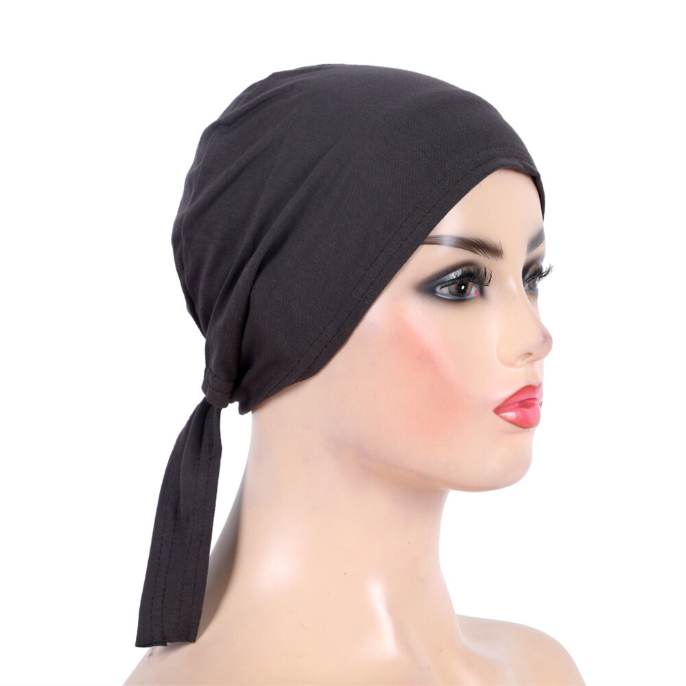 Under Scarf Hijab Bonnet Cap Headwear Muslim Women Inner Hat Headband New