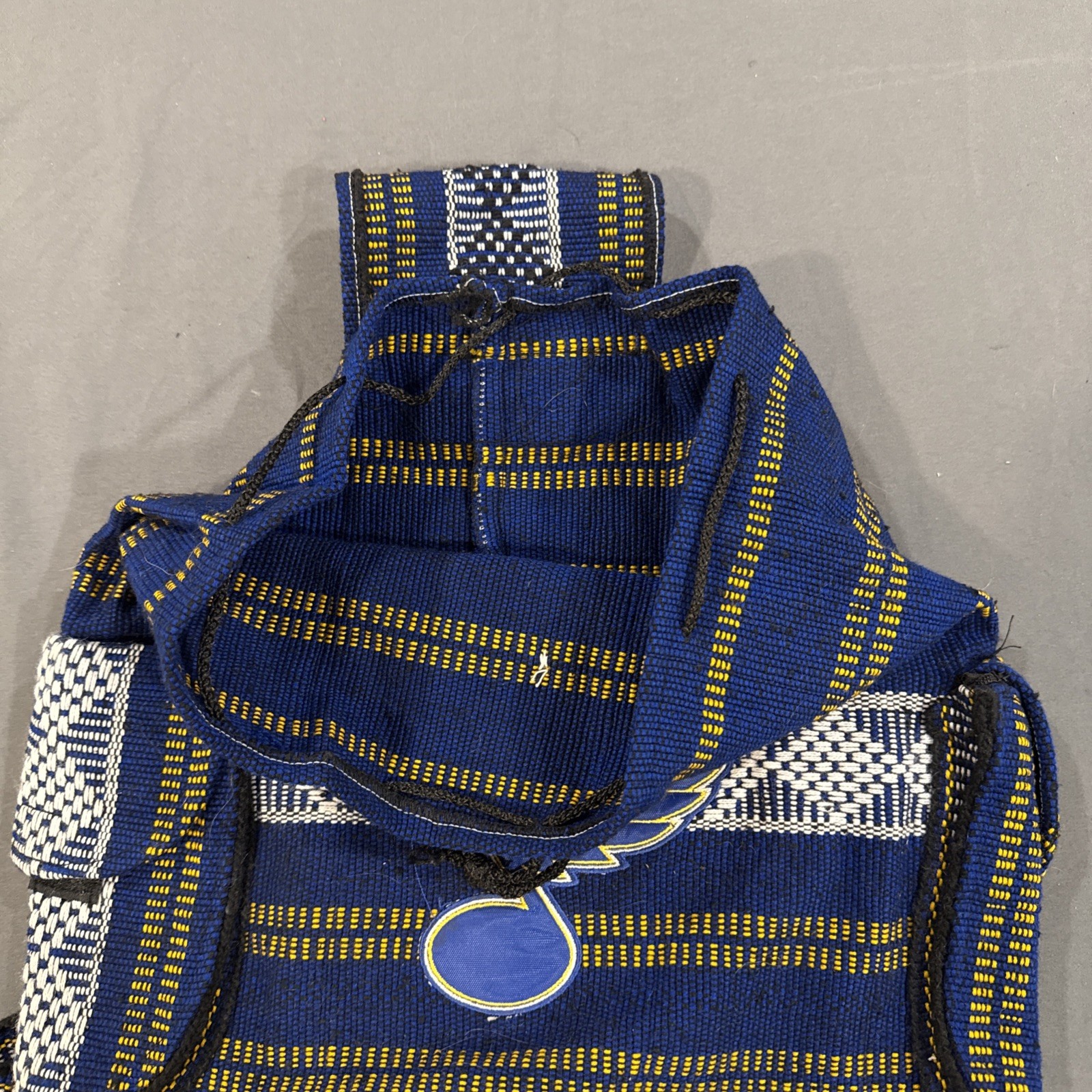 St Louis Blues Hockey NHL Mexican Woven Style Synch Top Back Pack
