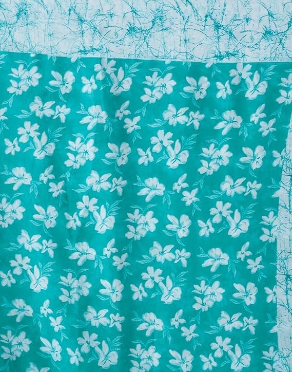 Women’s Floral Printed Georgette Saree with Unstitched Blouse Piece