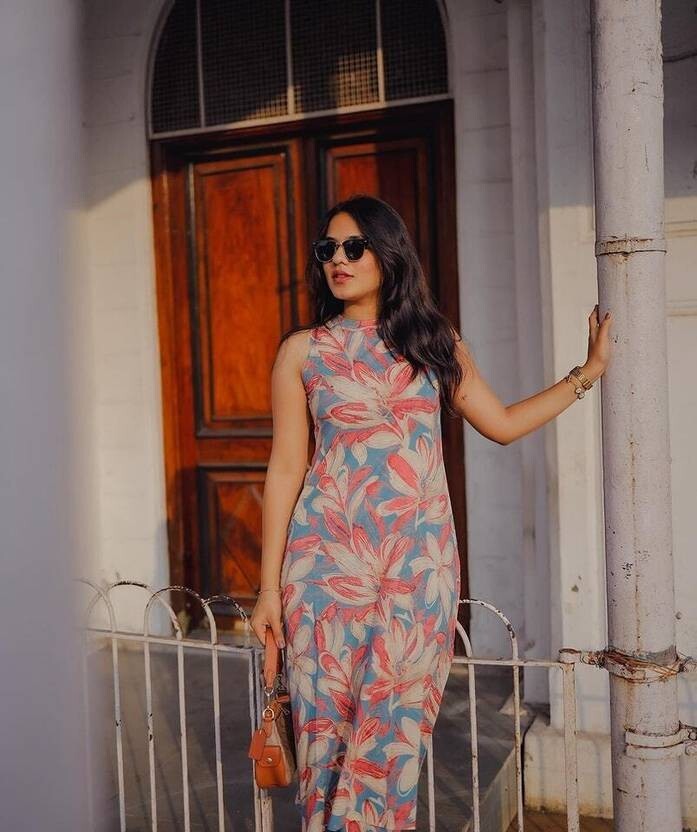 Women Party Wear Cotton Rayon Kurta Pant Set Indian Bollywood Top Tunic Kurti