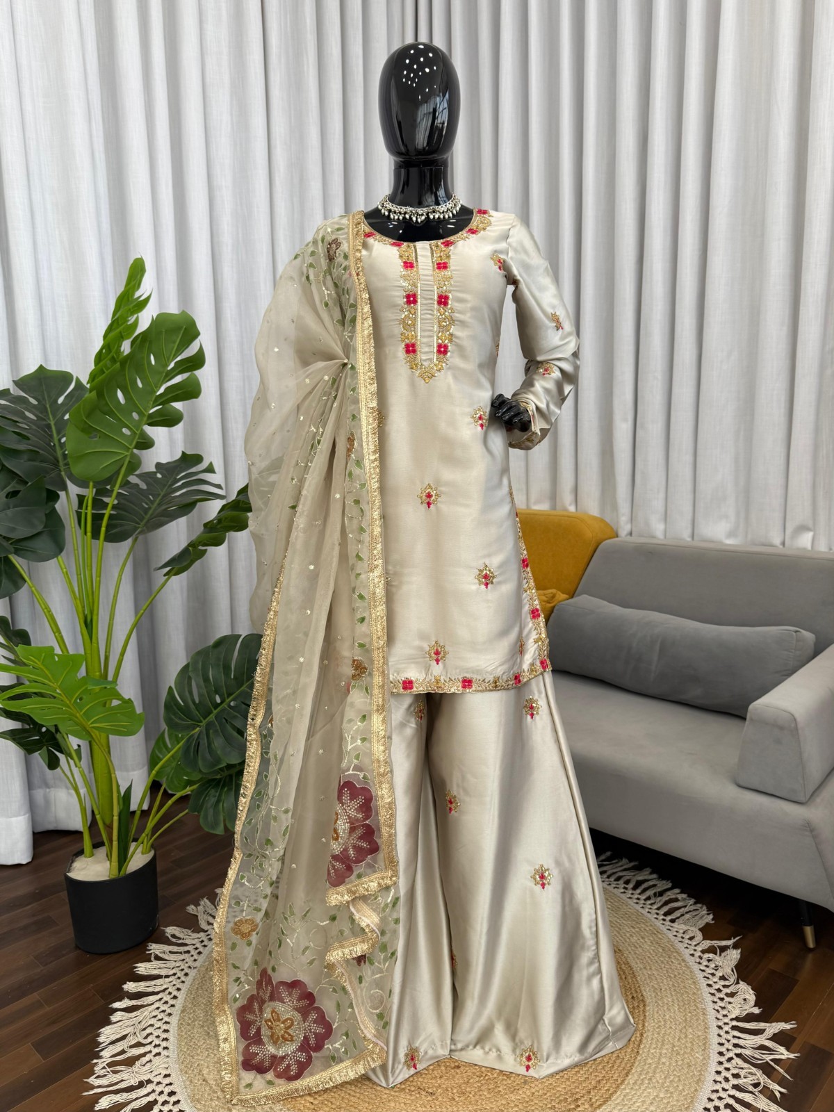 Salwar Kameez Pakistani Indian Wedding Party Wear Dress Bollywood Palazzo Suit