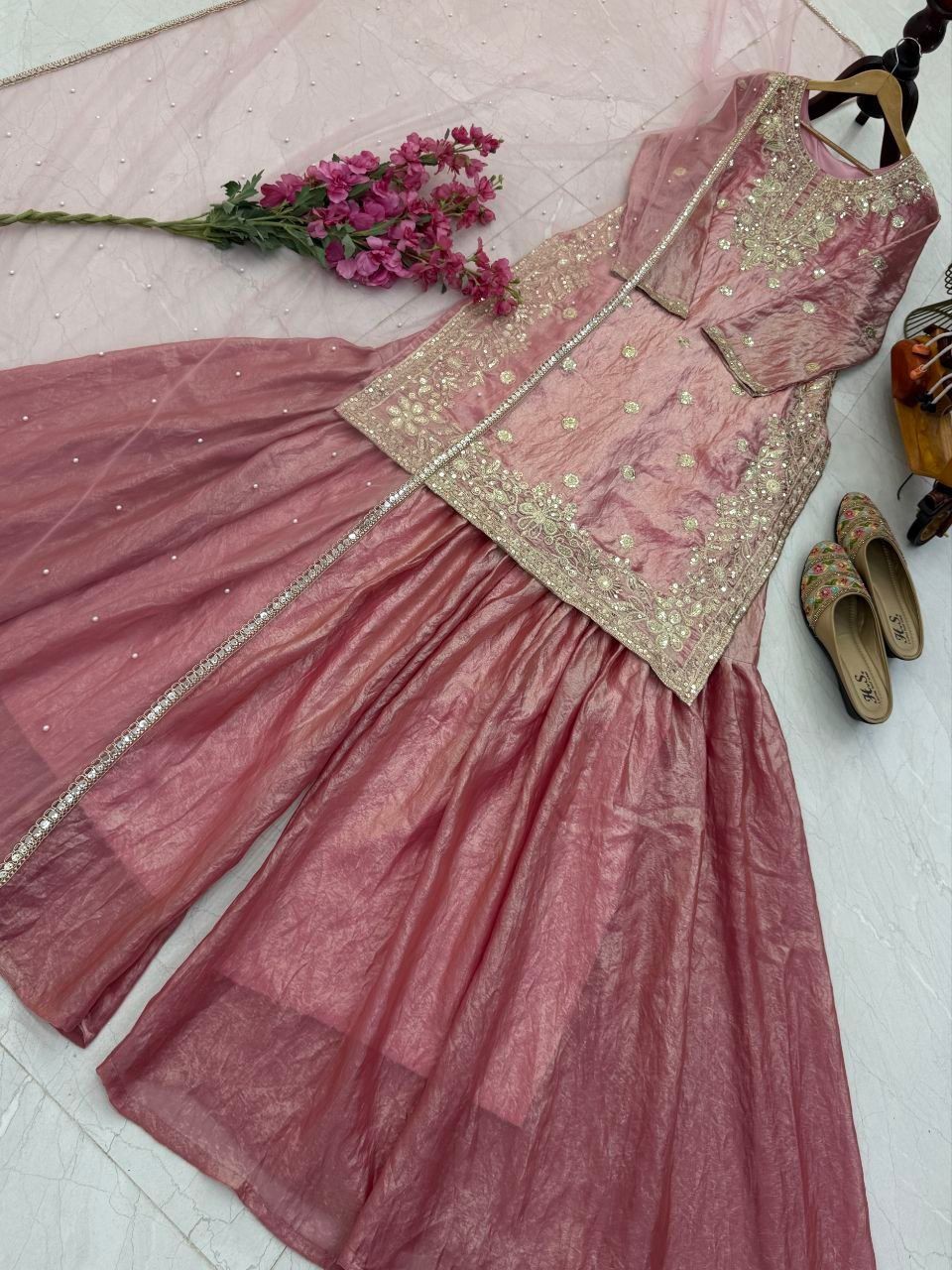 INDIAN SALWAR KAMEEZ PAKISTANI WEDDING PARTY DRESS WEAR BOLLYWOOD SUIT SHARARA