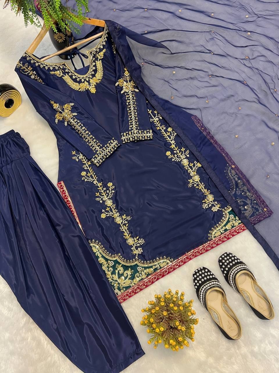 Pakistani Farshi Ready made 3 Piece Suits Bollywood Party Wedding Salwar Kameez