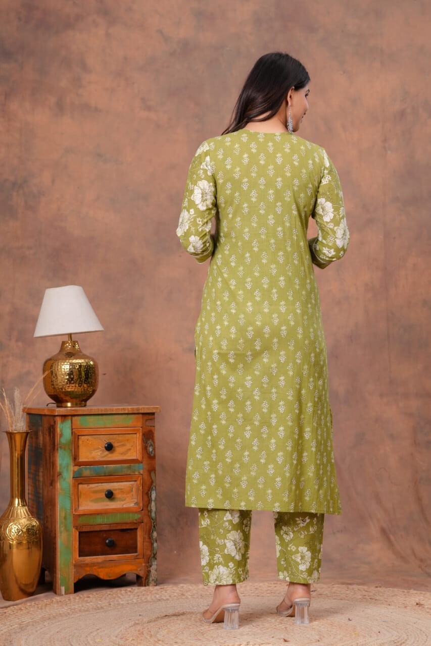 Fully Readymade Side Cut Kurta Palazzo Dupatta Set Indian Stitched Salwar Kameez