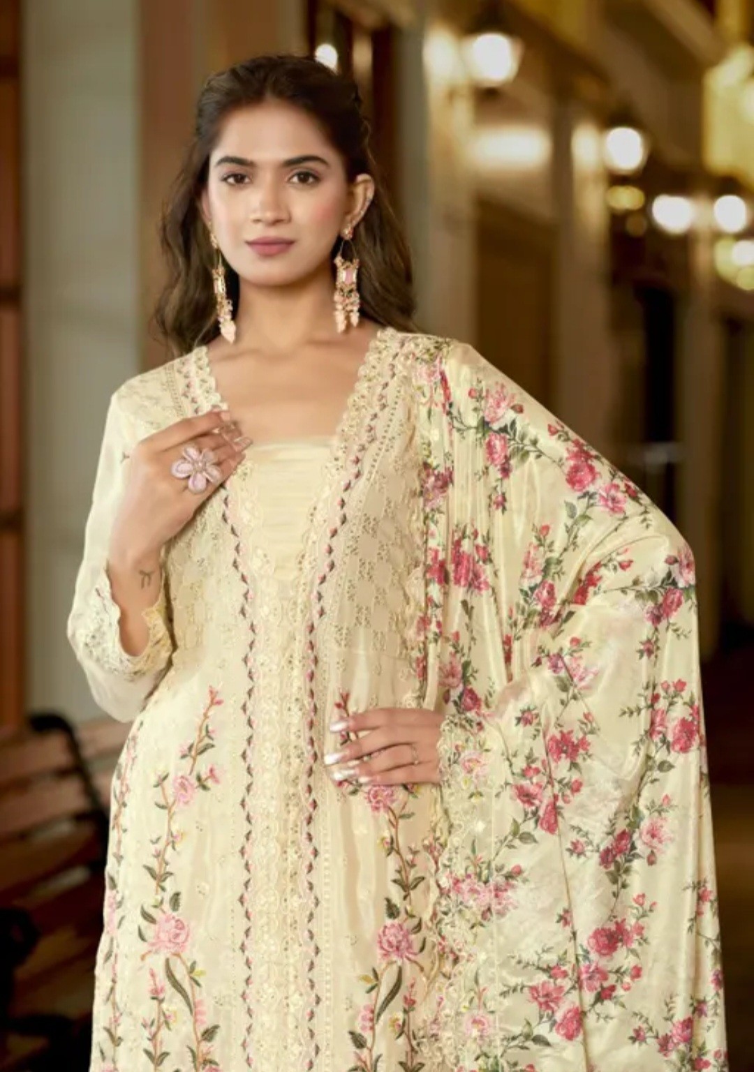 Women Embroidered Kurta With Bottom &Designer Dupatta. BollywoodStylish …