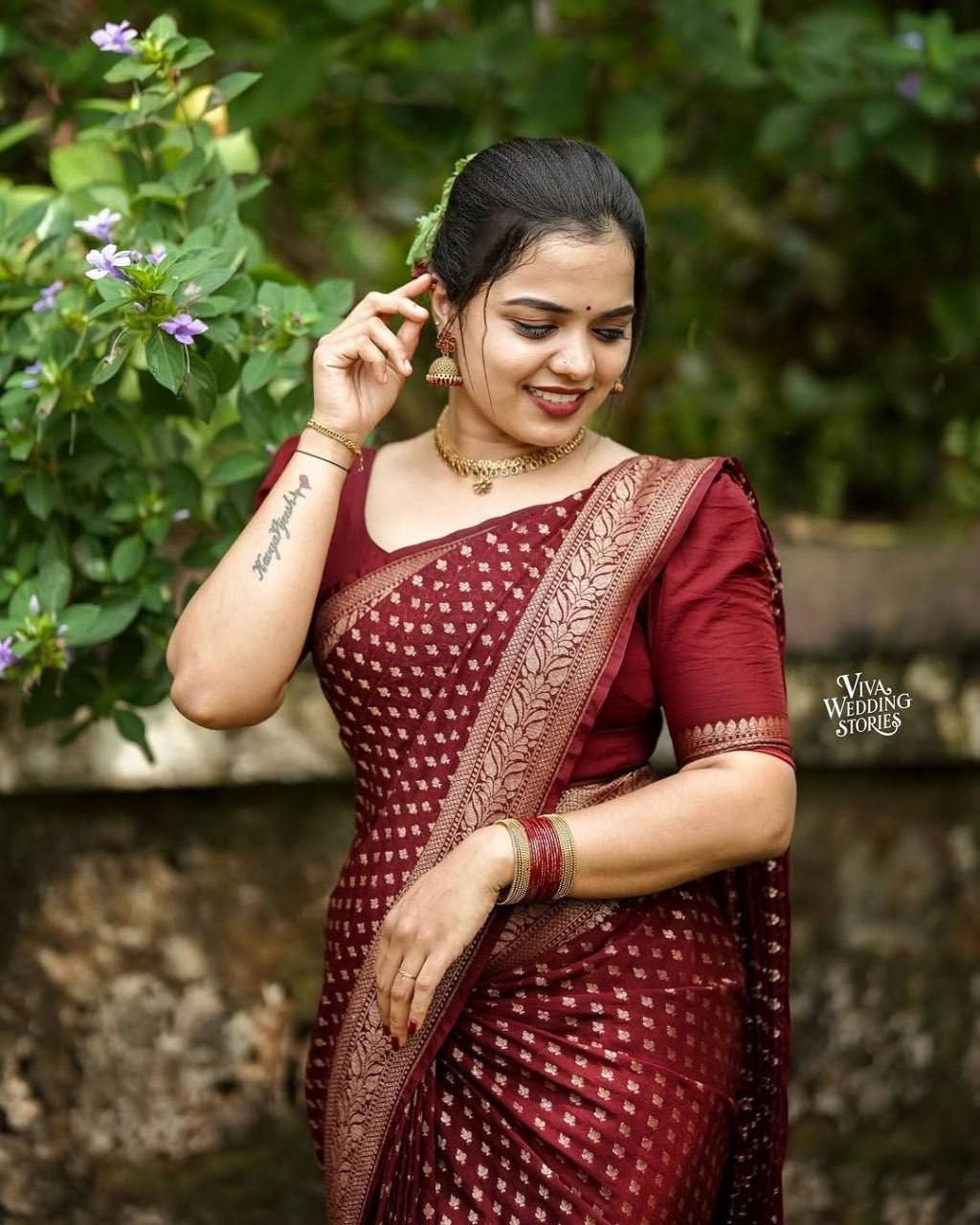Designer Sari Bollywood Bridal Silk Saree Blouse South Indian Ethnic Ready made