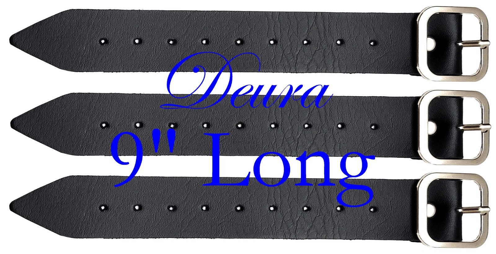 Traditional Scottish Kilt Extender 3 Straps 1.25″ x 9″ Genuine Leather by DEURA