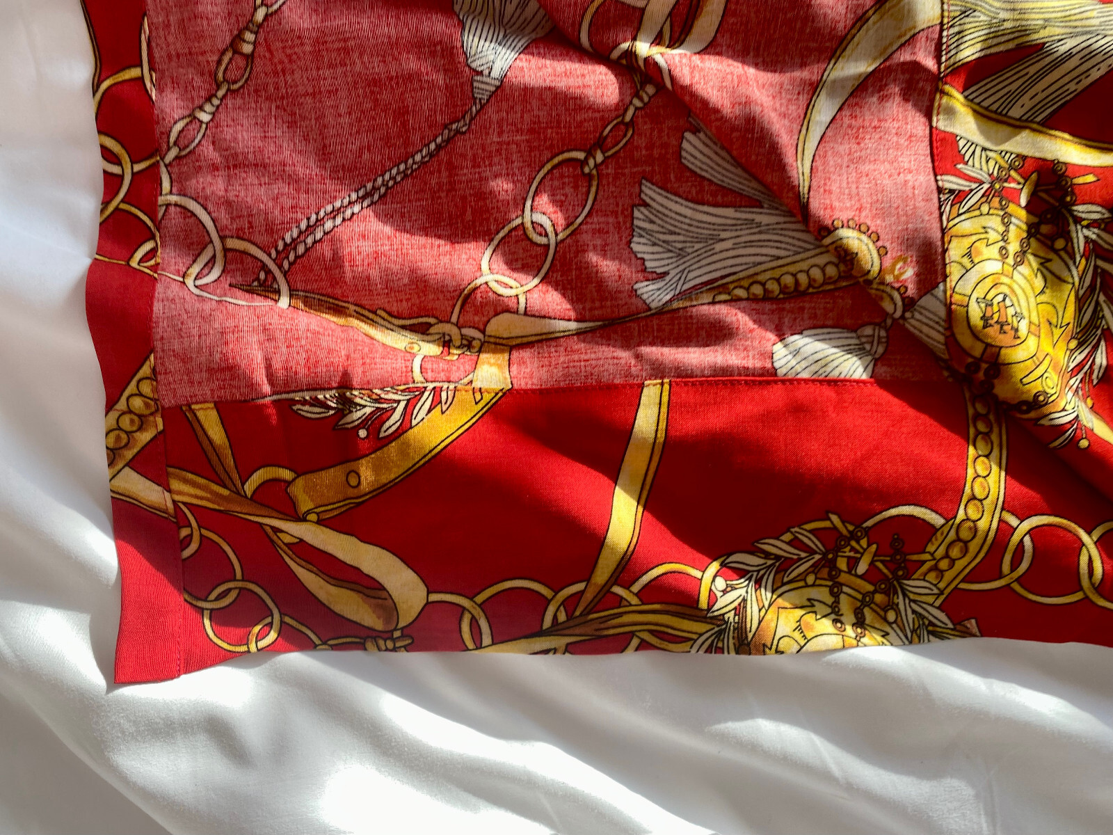 Caftan Kaftan Red Gold Chain Print Women’s Men’s Unisex New Rayan Light Weight