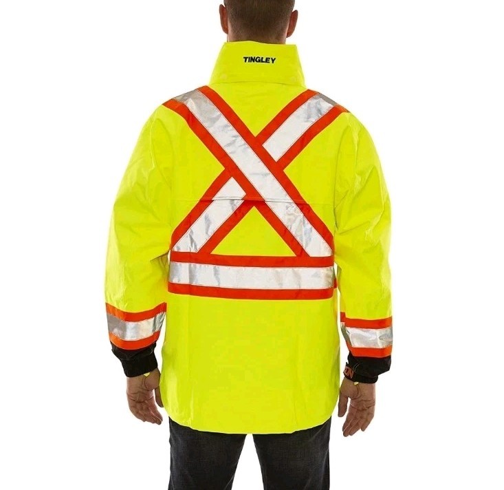 Tingley Icon X-Back J24122C High Visibility Jacket With Detachable Hood 4x Large