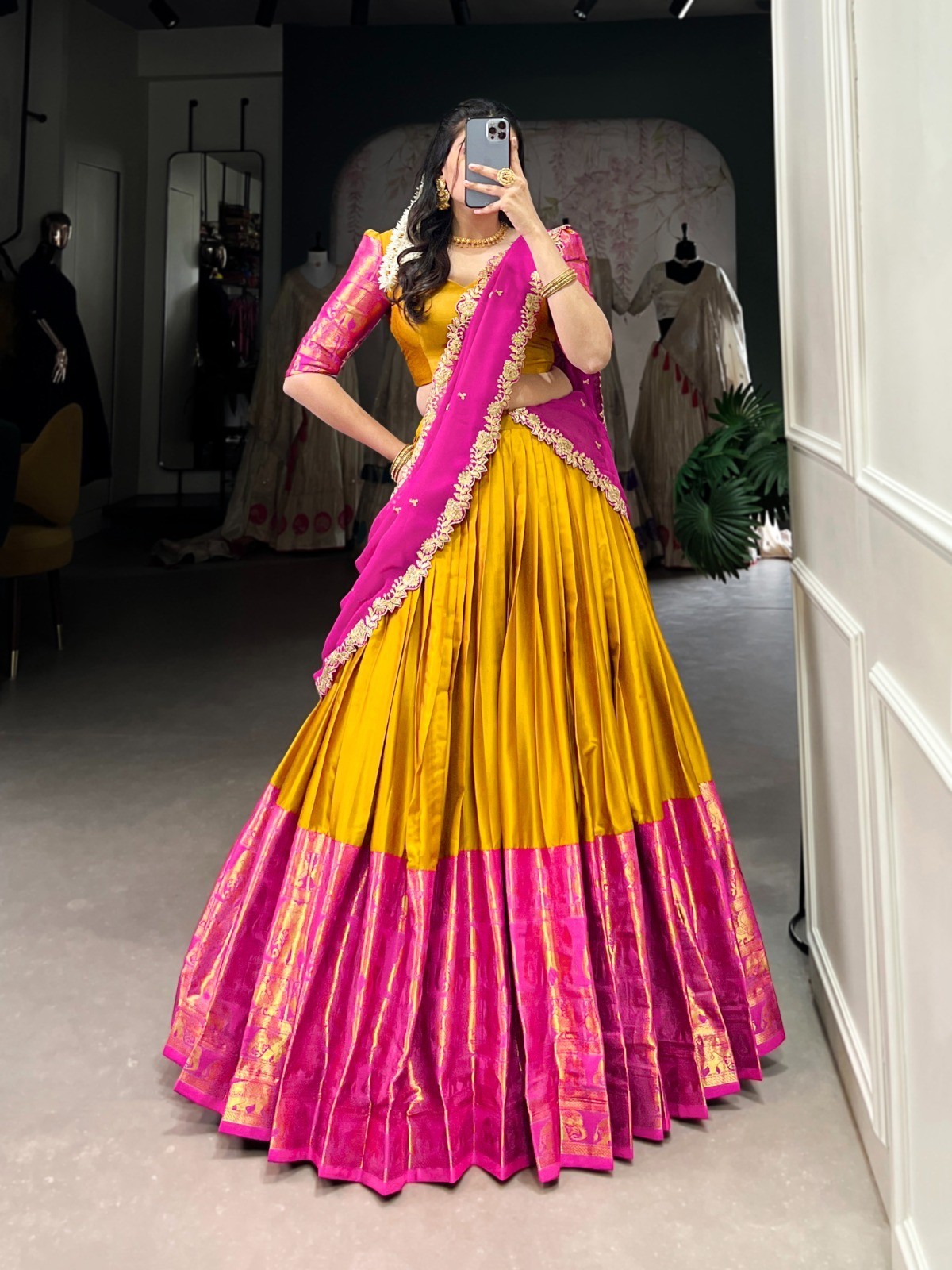 Designer Narayan Pattu Silk Lehenga Choli Indian Pakistani Bridal Wedding Party