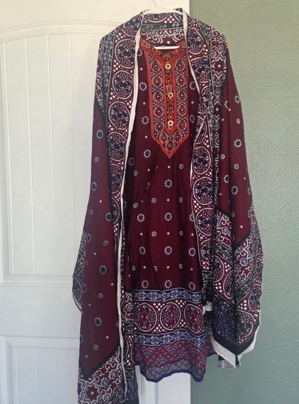 Indian Pakistani Tradition Designer Shalwar Kameez Cotton