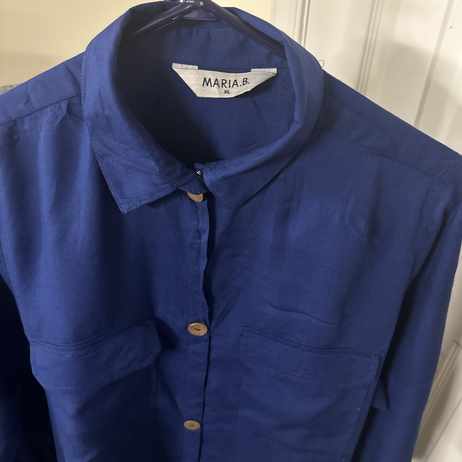 Maria B. Pakistani Women Button Down Cord Set Linen Size XL Excellent condition