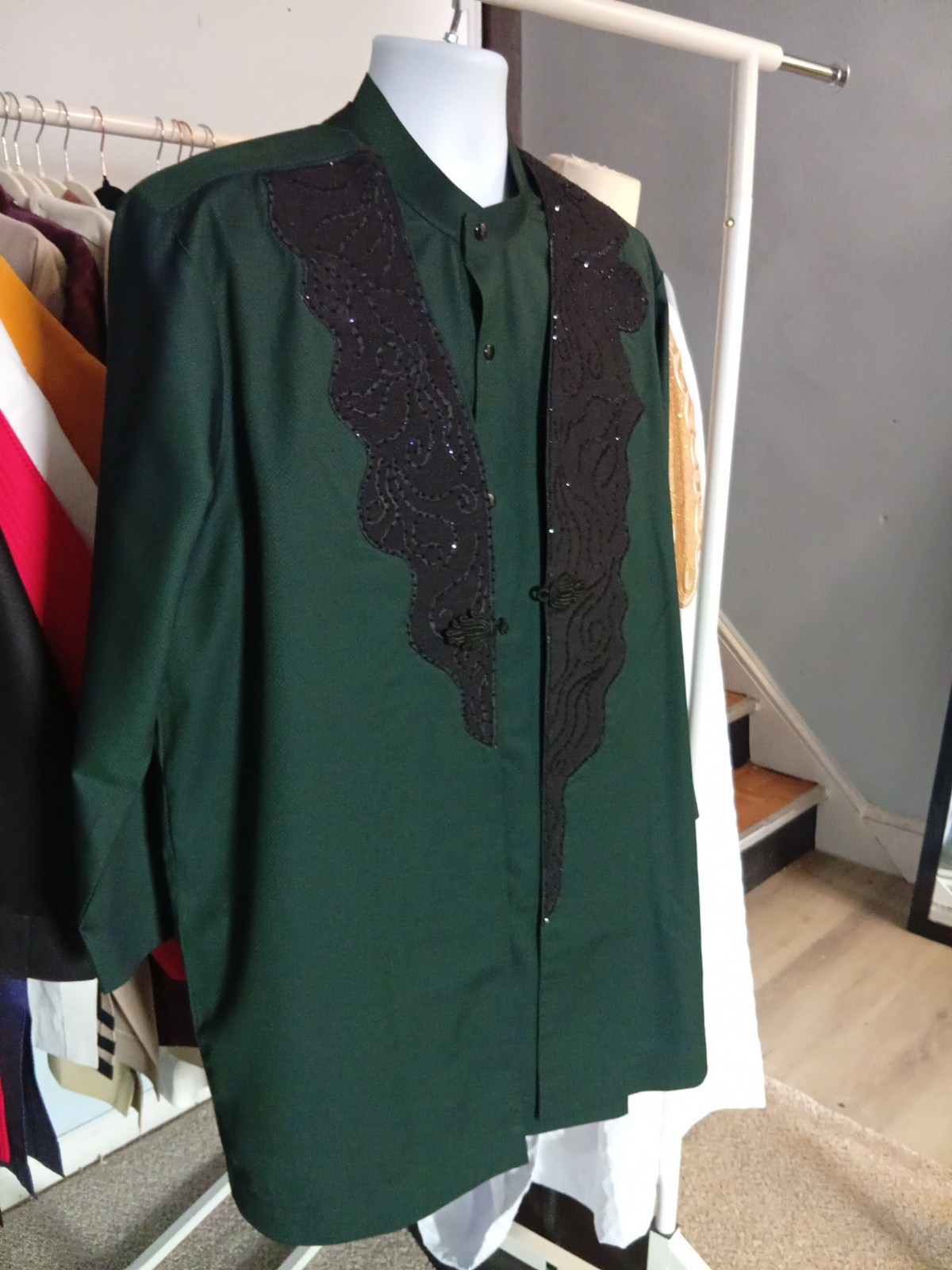 Men’s 3-Piece African Traditional outfit long Sleeve, Regular Fit