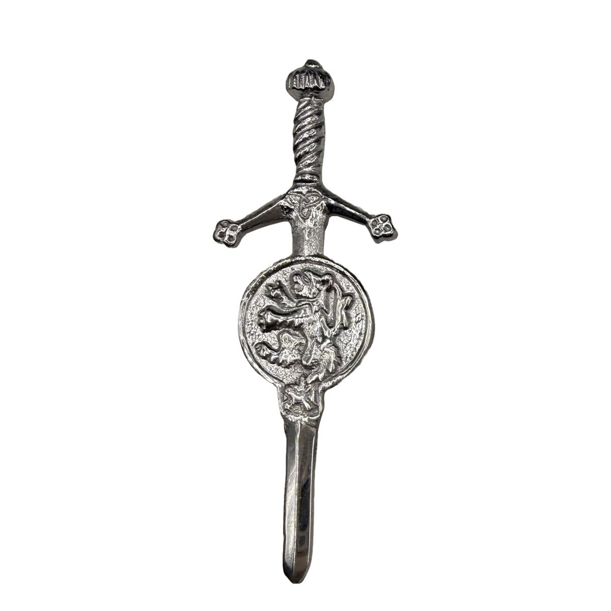 Rampant Lion Kilt Pin 3.5″ Antique Finish Scottish Highland Kilt Pin with Badge