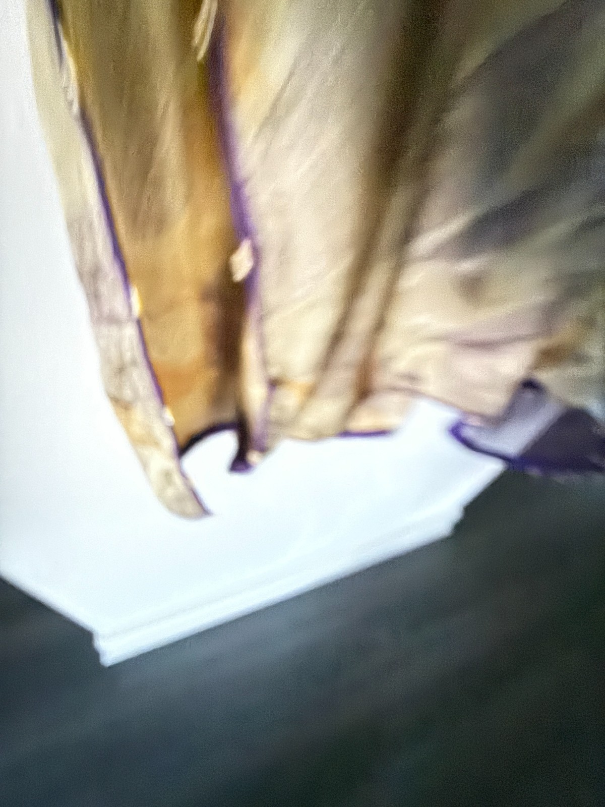 brandnew tailered xL 3 p sti silk blend lightbrown pri salwar kam & dup chiffon