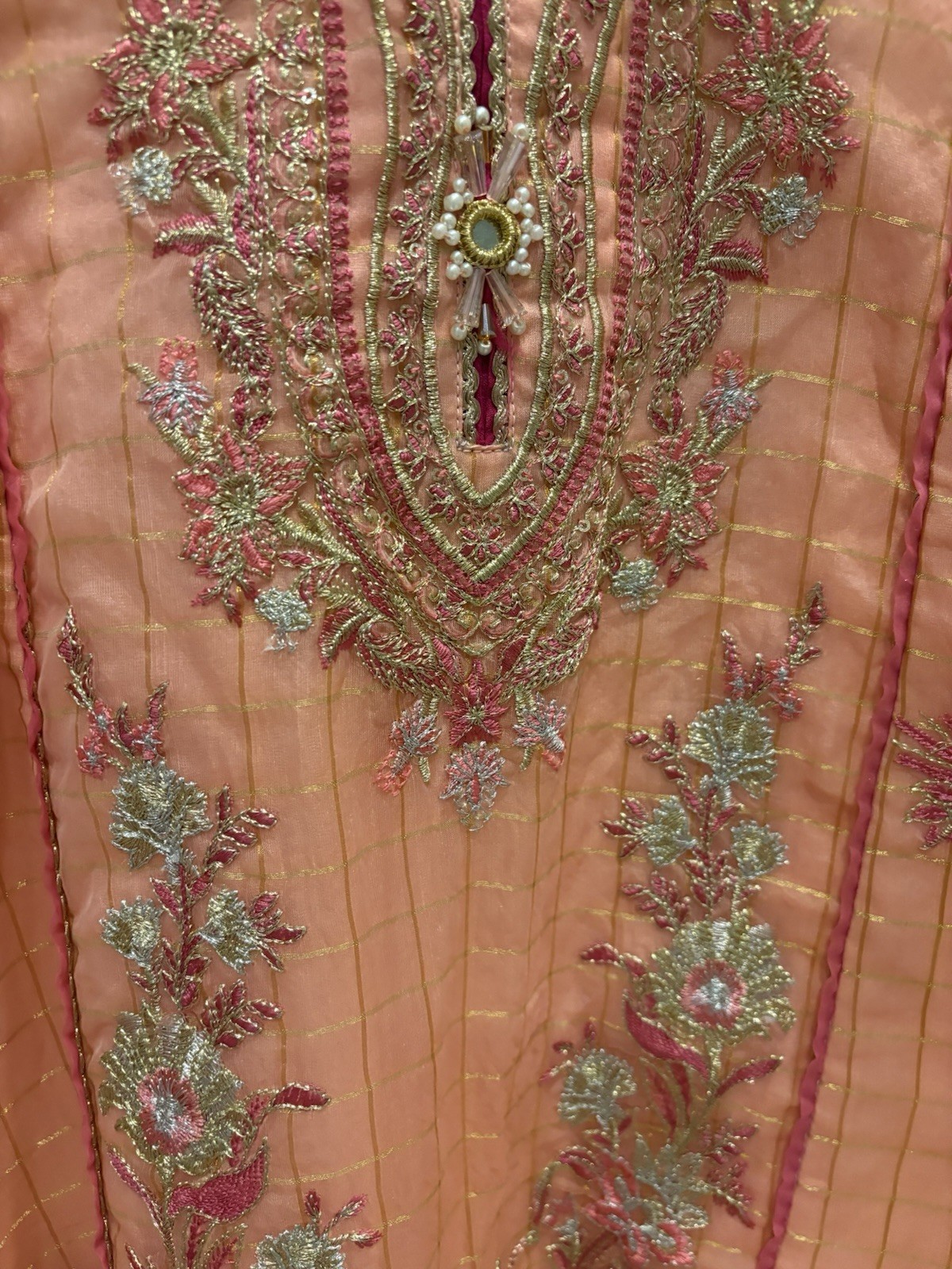 Beautiful Organza Very Formal SAPPHIRE Brand Large Shirt / Chiffon Duppatta