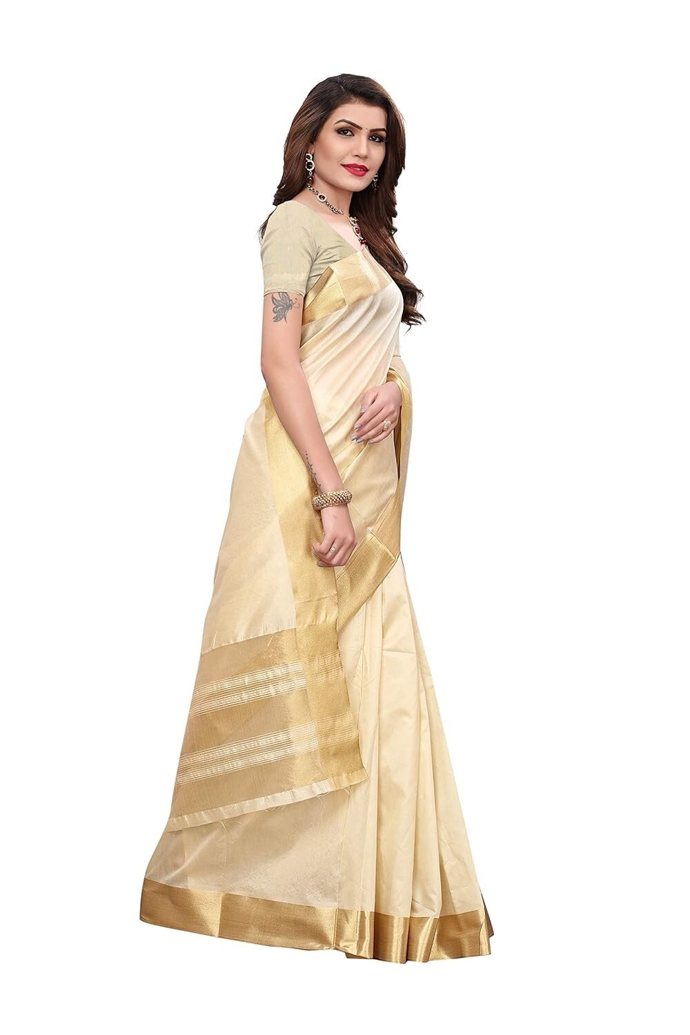 Women Cotton Silk saree