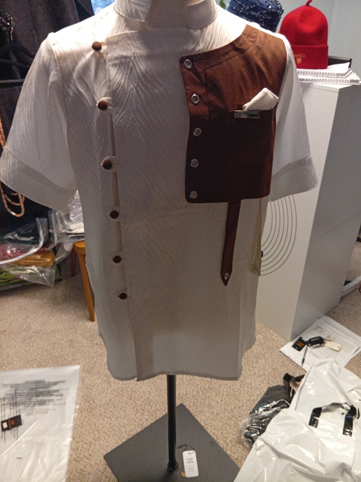 Men’s 2-Piece African Traditional outfit short Sleeve, Regular Fit